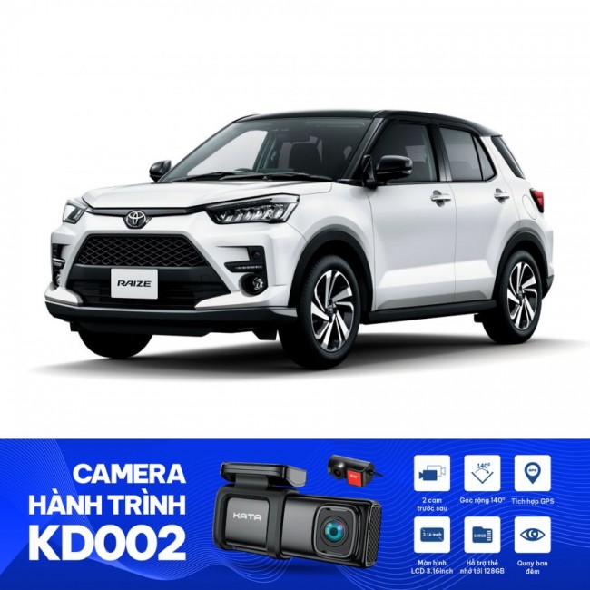 Camera Hành Trình Cho Toyota Raize 2021 - VAVA 2 Mắt Trước Sau